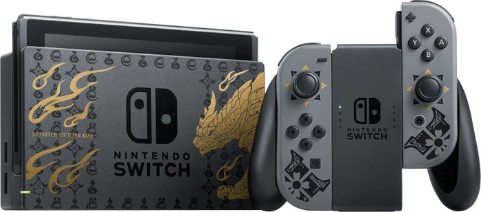 Nintendo Switch - Monster Hunter: Rise Bundle schwarz/grau