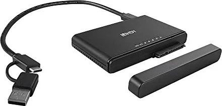 Lindy USB auf M.2/NVMe und SATA Docking & Clone Station, USB-C 3.1 [Buchse]