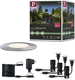 Paulmann Plug & Shine Floor Mini 2.5W Gartenspot silber, 3 Stück