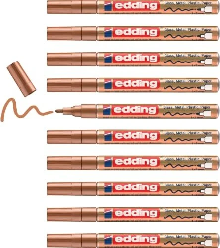 edding 751 Glanzlackmarker kupfer, 10er-Pack