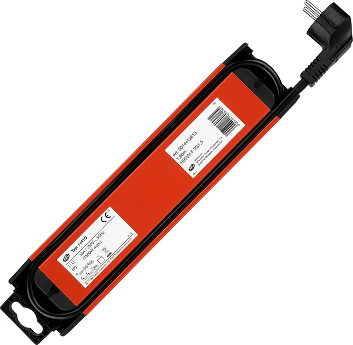 REV Ritter SupraLine mit Schalter, 4-fach, 1.9m, kupfer/schwarz