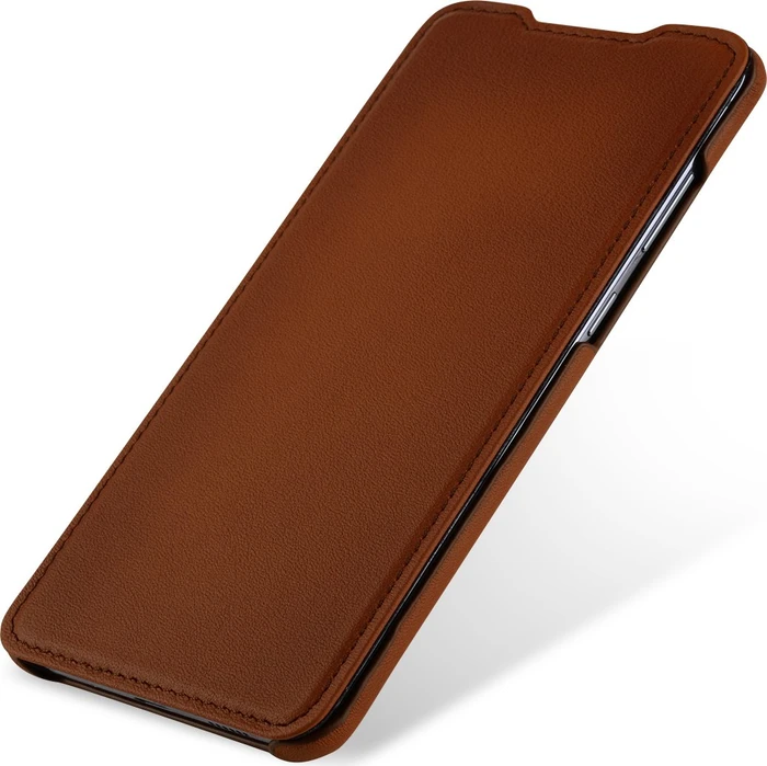 Stilgut Book Type Leather Case für Samsung Galaxy S20+ braun