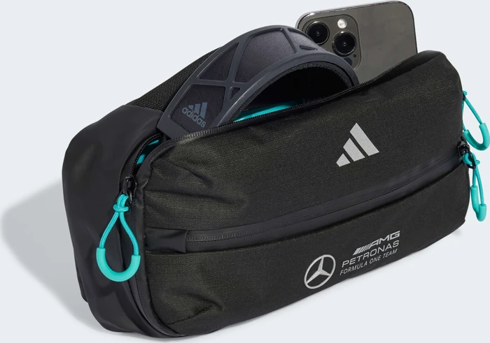 adidas Mercedes AMG Petronas Formula One Team Bauchtasche black/reflective silver/semi mint rush