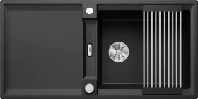 Blanco Adira XL 6 S InFino Becken reversibel mit Ablauffernbedienung schwarz
