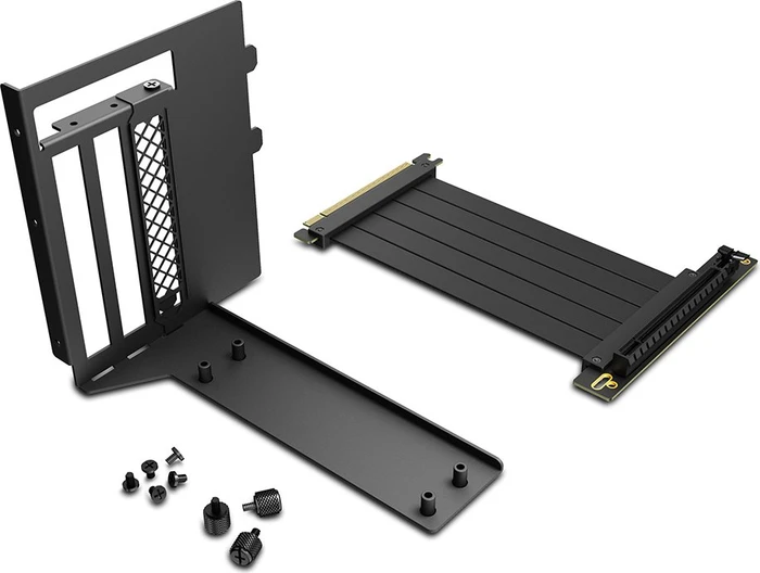 Sharkoon VGCK Vertical Graphics Card Kit 4.0, für Rebel C, gewinkelt, PCIe 4.0, 150mm, schwarz
