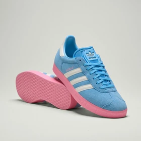 adidas Gazelle semi blue burst/white tint/bliss pink (Herren)