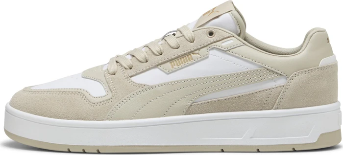 Puma Court Classic Street Suede puma white/desert dust/puma gold