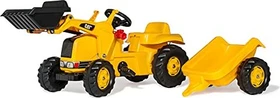 rolly toys rollyKid CAT Trettraktor mit Frontlader und Anhänger gelb