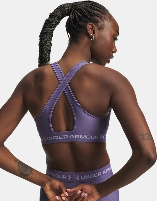 Under Armour Armour Mid Crossback Sport-BH purple luxe/purple crest (Damen)