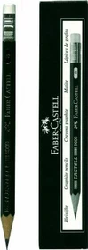 Faber-Castell Castell 9000 Perfect mit Radierer Bleistift B graphit, grün, 3er-Pack