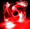 Akyga LED-Lüfter transparent/rot, 120mm Vorschaubild