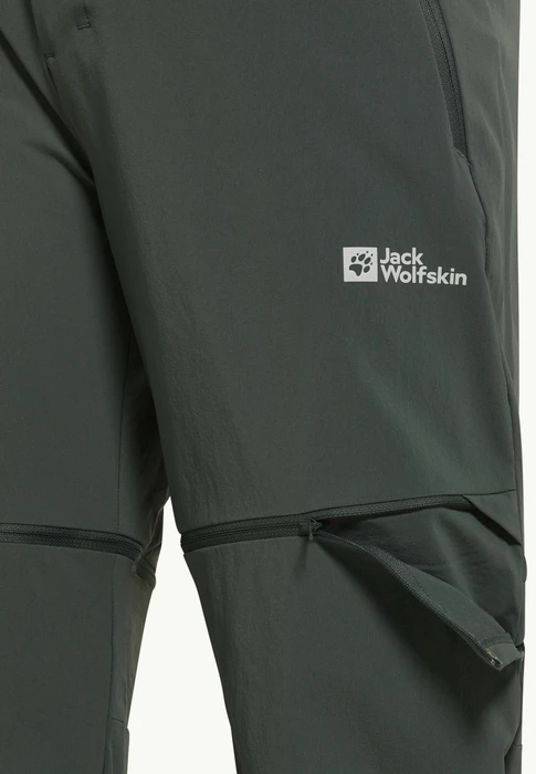 Jack Wolfskin Hikeout Zip Away Zip-Off Hose lang slate green (Herren)