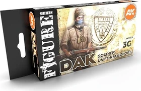 AK-Interactive 3rd Gen Acrylic Colors Figure Series DAK Soldiers Uniform Colors Farbset, 6-tlg.