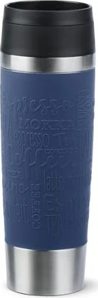 Emsa Travel Mug Classic Coffee and Tea Grande Isolierbecher 500ml dunkelblau