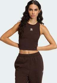 adidas Essentials Ribbed Funktionsshirt ärmellos aurora coffee (Damen)