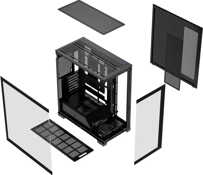 Modecom Volcano Stellar Plus 5F Black, Glasfenster