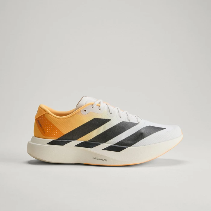 adidas Adizero Evo SL crystal white/lucid tangerine/iron metallic (Herren)