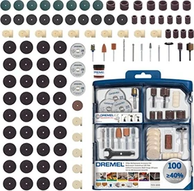 Dremel 723 Zubehörset für Multifunktionswerkzeug inkl. Werkzeugbox, 100-tlg.