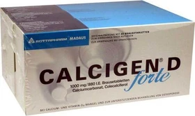 Calcigen D forte 1000mg/880I.E. Brausetabletten, 120 Stück