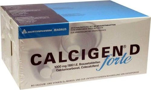 Calcigen D forte 1000mg/880I.E. Brausetabletten, 120 Stück