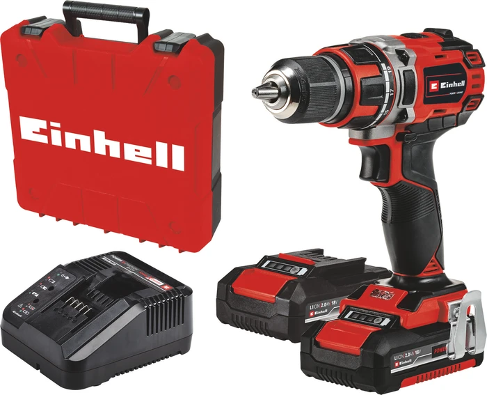 Einhell Expert TE-CD 18/50 Li BL PurePOWER Akku-Bohrschrauber inkl. Koffer + 2 Akkus 2.0Ah