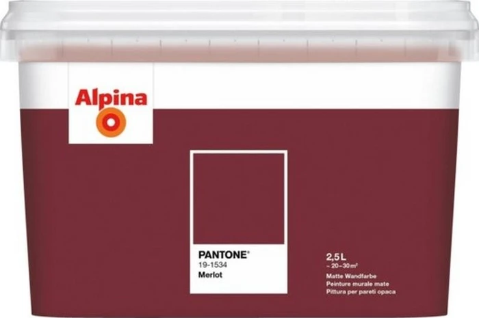 Alpina Farben Pantone Innenfarbe 19-1534 merlot, 2.5l