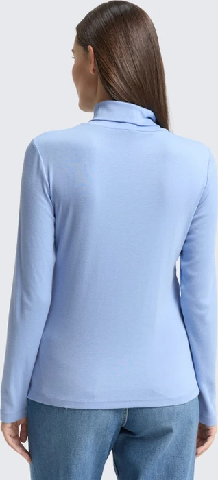 Tom Tailor Rollkragen Shirt langarm light fjord blue (Damen)