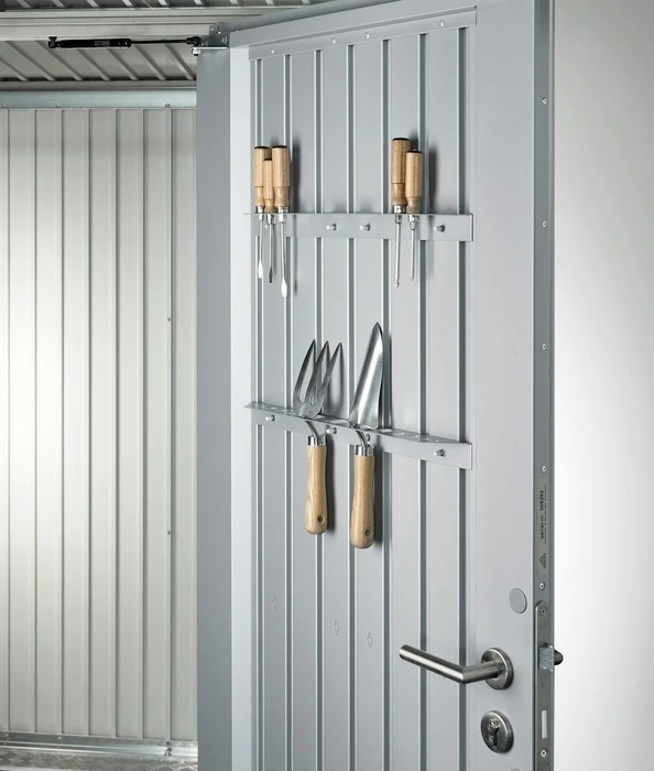 Biohort Werkzeughalter für Gerätehaus silber-metallic, 2 Stück