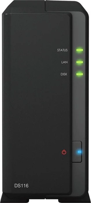 Synology DiskStation DS116, 1GB RAM, 1x RJ-45 1000Base-T, 2x USB-A 3.0