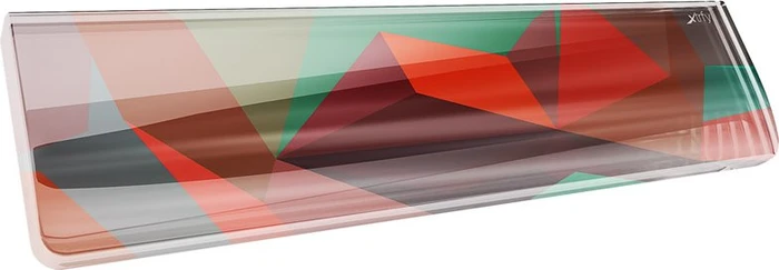 Cherry Xtrfy WR5 Litus Red Compact Wrist Rest, transparent/grau/grün/rot