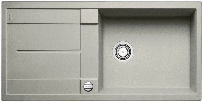 Blanco Metra XL 6 S Einbau Becken reversibel mit Ablauffernbedienung perlgrau