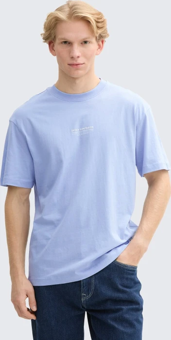 Tom Tailor Relaxed Fit aus Baumwolle T-Shirt kurzarm brunnera blue (Herren)