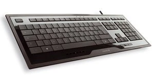 Cherry INFINITY Corded MultiMedia Keyboard schwarz, USB, DE