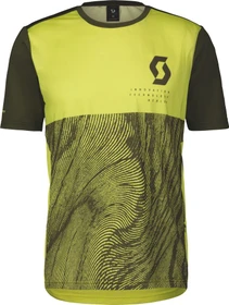 Scott Trail Vertic Trikot kurzarm bitter yellow/fir green (Herren)