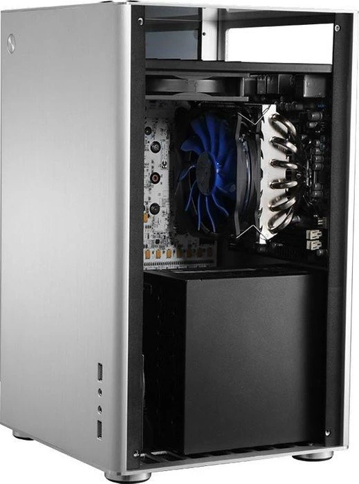Jonsbo VR1 silber, Glasfenster, Mini-ITX