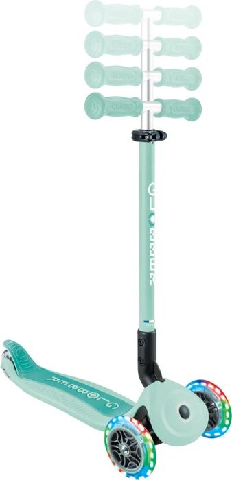 Globber Go Up Active Lights Kickboard dark mint/black