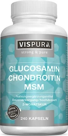 Vispura Glucosamin + Chondroitin + MSM Kapseln, 240 Stück