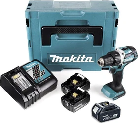 Makita DDF484JX1 Akku-Bohrschrauber inkl. MAKPAC + 3 Akkus 3.0/5.0Ah