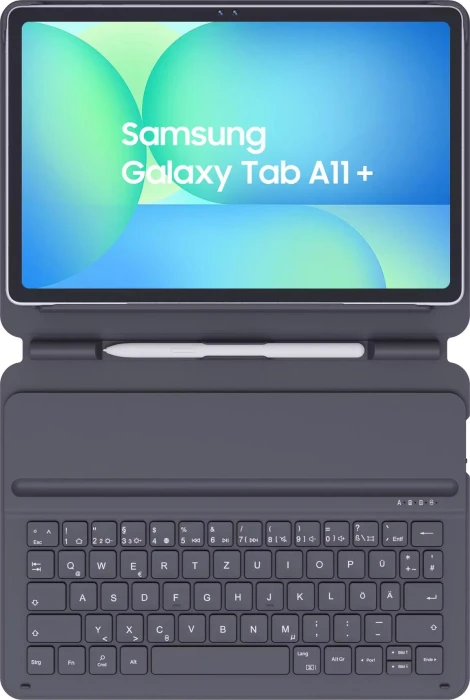 Samsung EF-DX930 DK Book Cover Keyboard Slim mit AI-Taste für Galaxy Tab A11+, schwarz, DE