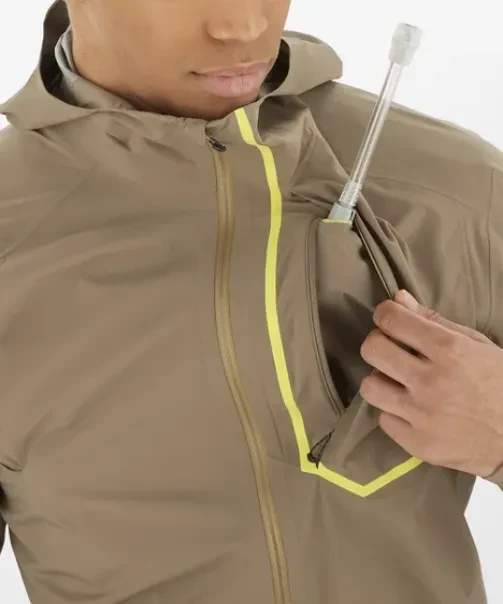 Salomon Bonatti Trail Laufjacke shitake (Herren)