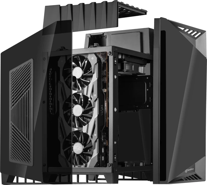 SilverStone Lucid LD03-AF, Glasfenster, Mini-ITX