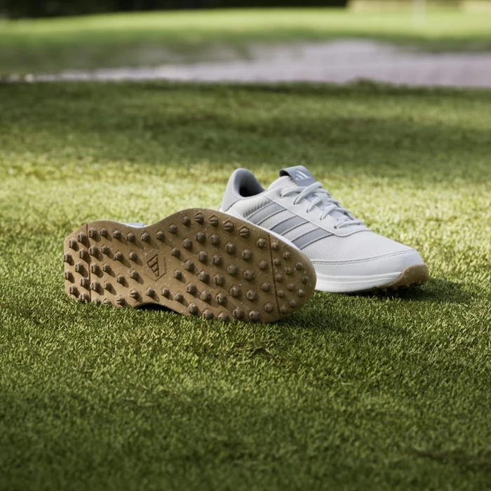 adidas Juniors S2G Spikeless 24 cloud white/halo silver/gum (Junior)