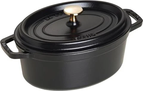 Zwilling Staub Cocotte Schmortopf oval 29.2x23cm 2.35l schwarz
