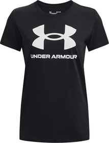 Under Armour Graphic Sportstyle classic Crew Funktionsshirt kurzarm schwarz/weiß (Damen)