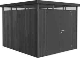 Biohort HighLine H5 Gerätehaus mit Doppeltür dunkelgrau-metallic