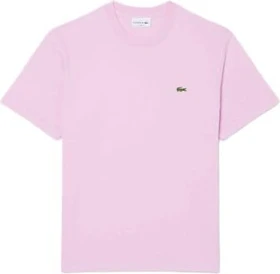 Lacoste Baumwolle T-Shirt kurzarm rosa (Herren)