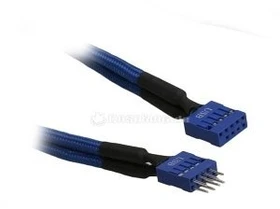 BitFenix Alchemy interne USB-Verlängerung, 0.3m, sleeved blau/blau (BFA-MSC-IUSB30BB-RP)