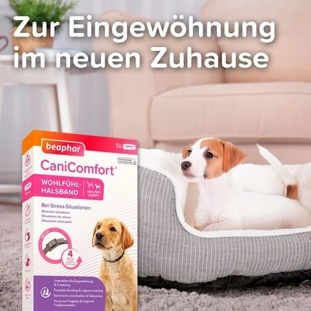 beaphar CaniComfort Pheromon Wohlfühl-Halsband für Welpen 45cm, 1 Stück
