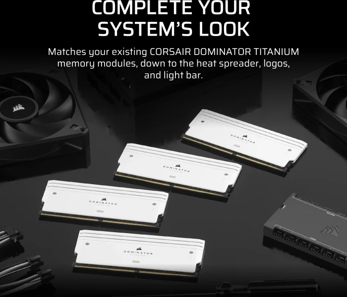 Corsair Dominator Titanium DDR5 Light Enhancement Kit, weiß