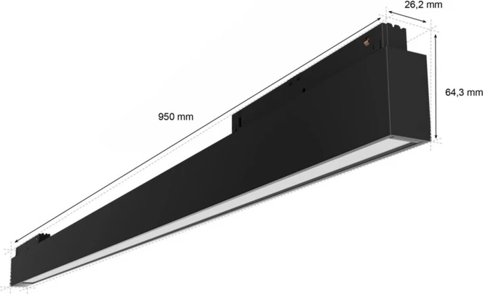 Philips Hue White and Color Ambiance Perifo Schienensystem Lineare Lightbar 29W schwarz